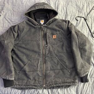 Carhartt Men's Gray Hooded Performance Jacket